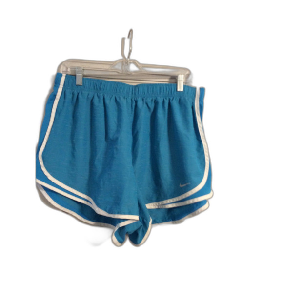 Plus size 1X Nike Running Shorts Blue Dri Fit Womens - Picture 1 of 5